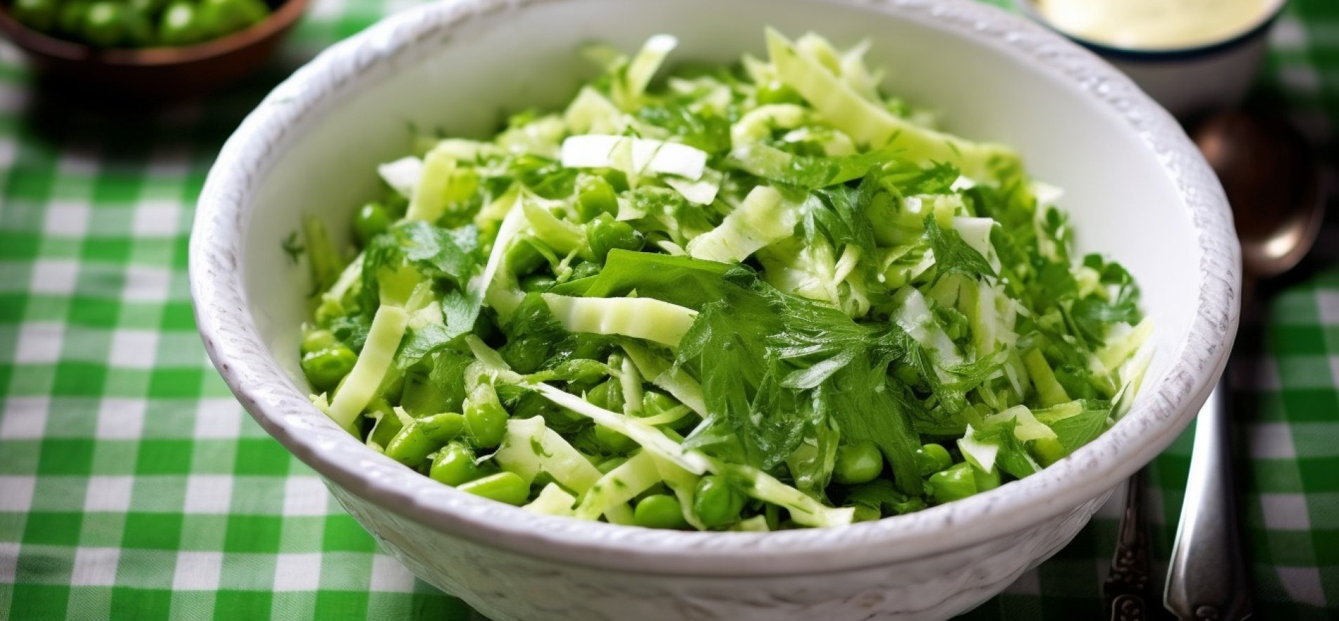 Летний совершенно зеленый салат