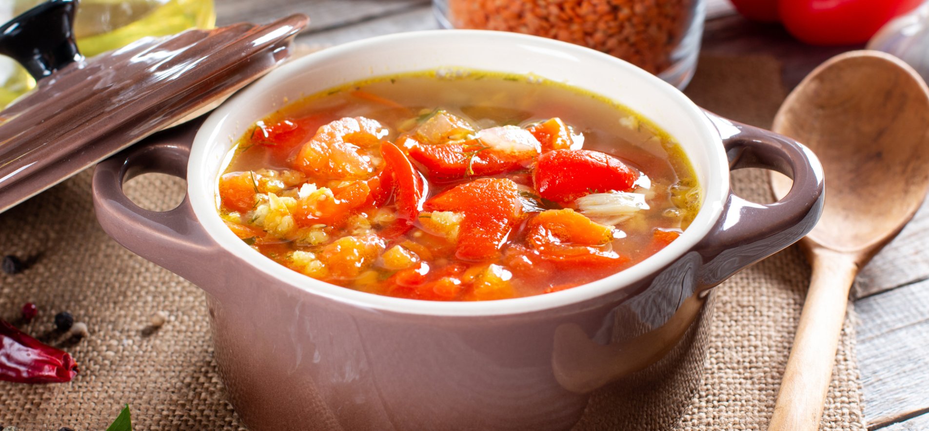 Суп з пшоном і овочами