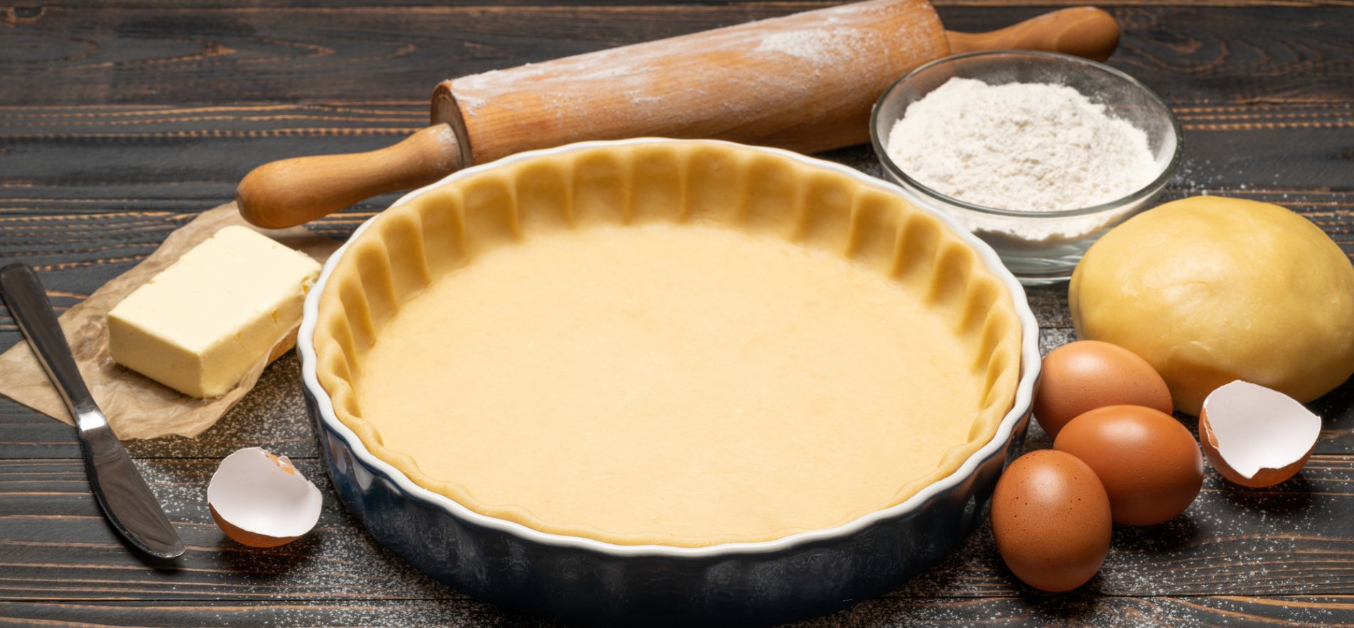Рецепт пирога из песочного теста с вареньем