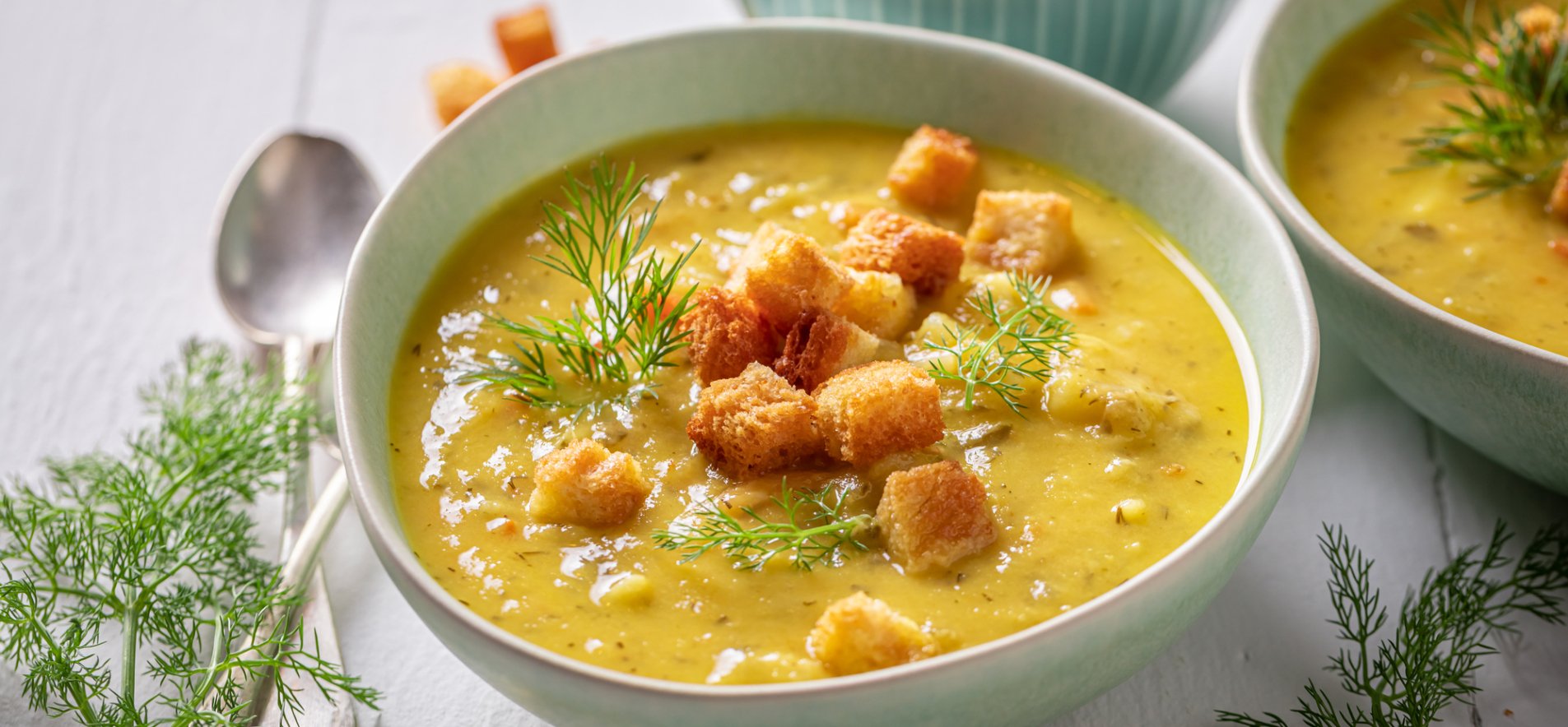 Суп-пюре с кабачками и плавленым сыром