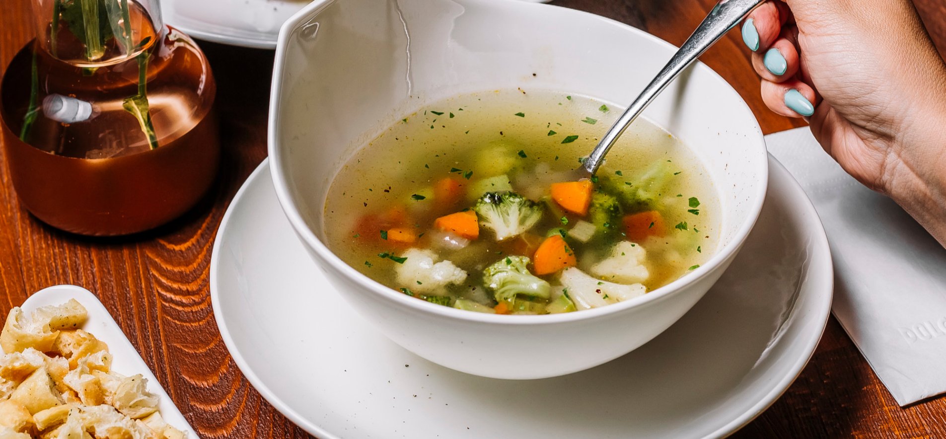 Овощной суп из брокколи