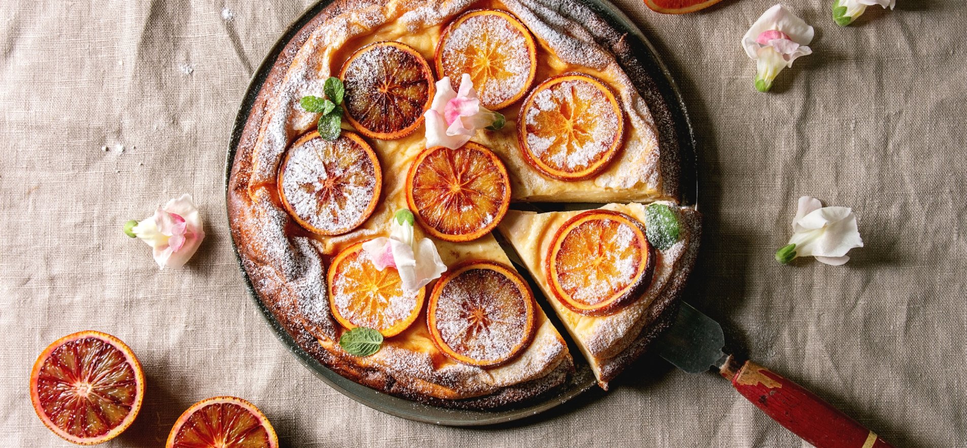 Рисовый пирог с апельсинами