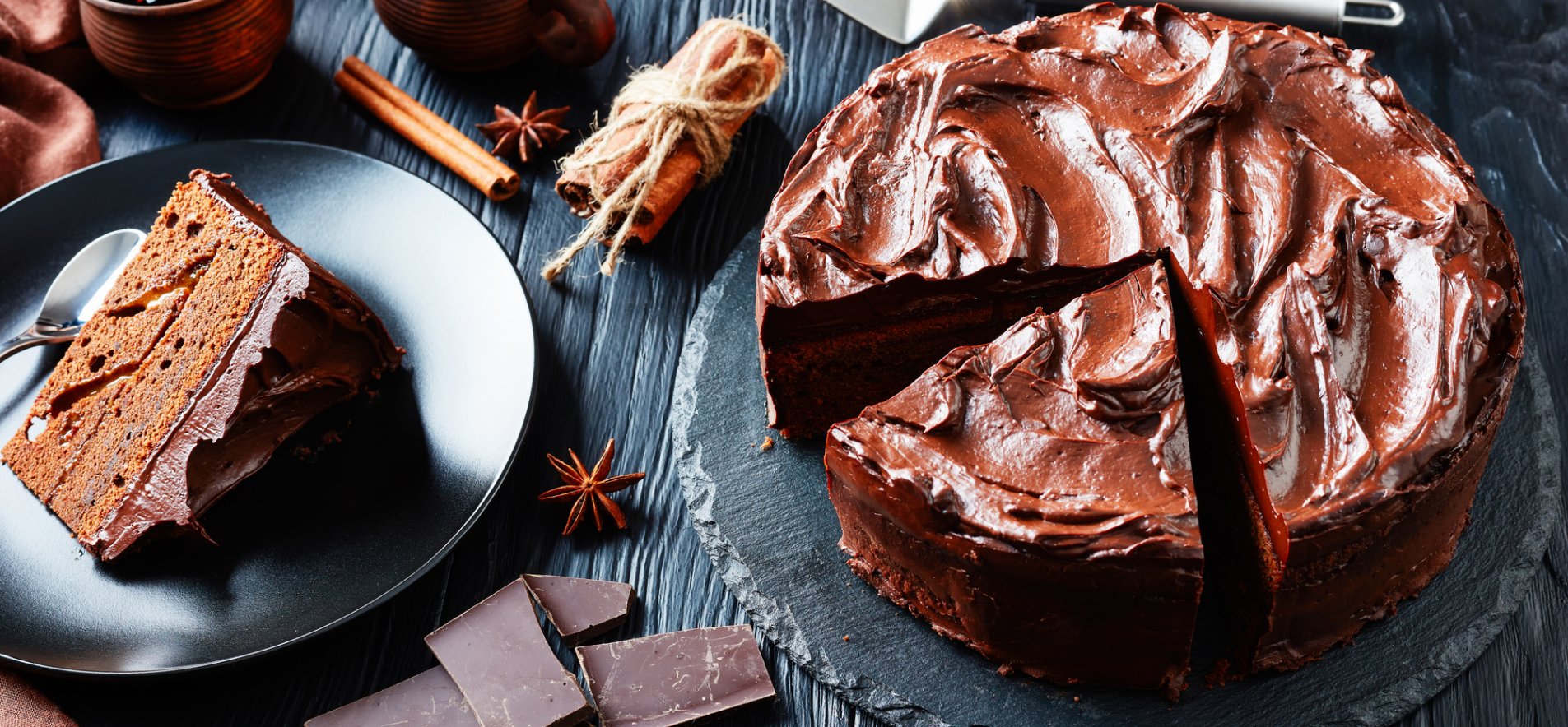 Шоколадний торт з нутеллою