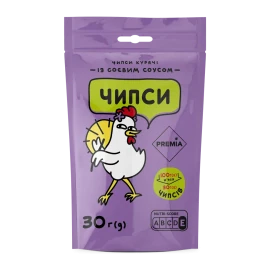 Чипси PREMIA курячі із соєвим соусом, 30г