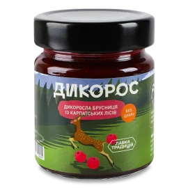 Джем Лавка Традицій Брусниця дикоросла без цукру, 210г