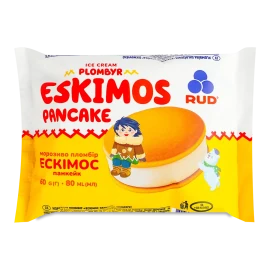 Морозиво Rud Ескімос панкейк пломбір сендвіч, 60г