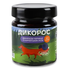Джем Лавка Традицій Чорниця дикоросла без цукру, 210г