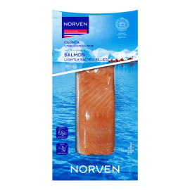 Сьомга Norven слабосолена філе шматок, 180г