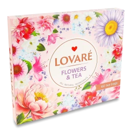 Набір чаю Lovare Flowers&Tea 12 видів по 5 шт.