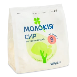 Сир кисломолочний «Молокія» 9%, 350г