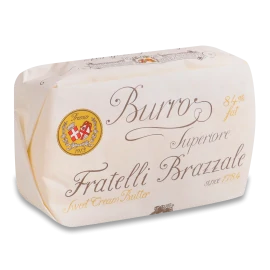 Масло вершкове Burro Superiore Fratelli Brazzalle 84%, 250г