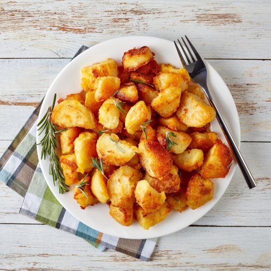 Картопля по-селянськи в панірувальних сухарях