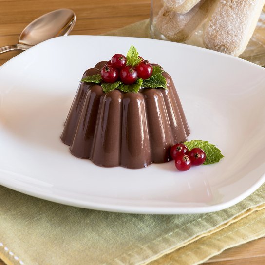 Мусовий десерт з хурми та какао