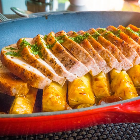 Грудка індички з ананасом