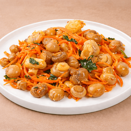 Мариновані печериці по-корейськи