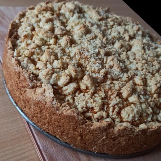 Яблучний пиріг на пісочному тісті