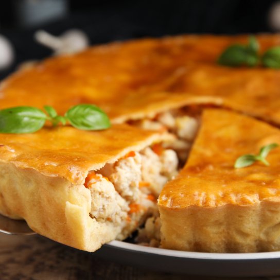 Заливний пиріг Лінивий біляш