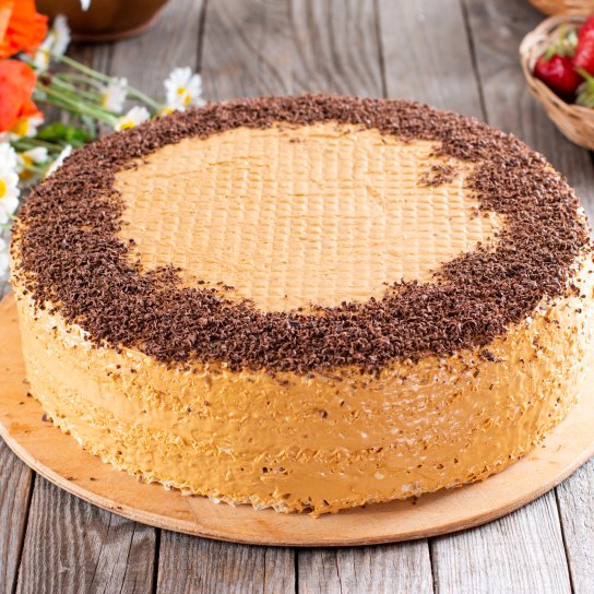 Вафельний торт з кукурудзяними паличками