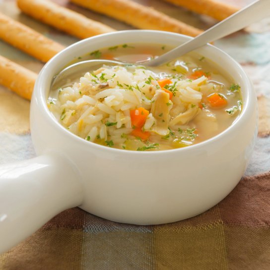 Куриный суп с творожками