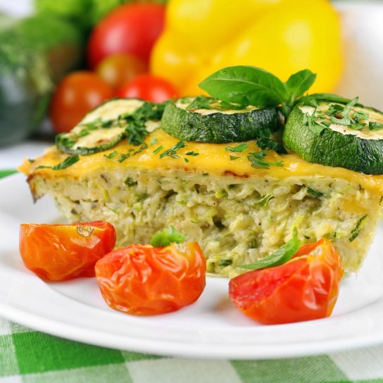 Пиріг з сиром і кабачками