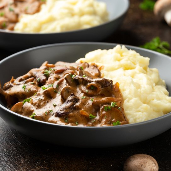 Пюре з цвітної капусти з грибами