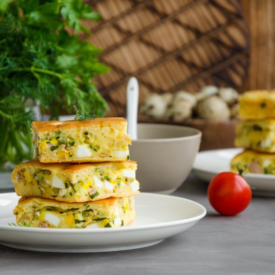 Заливний пиріг з фетою