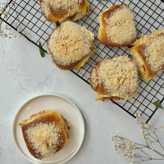 Булочки зі штрейзелем