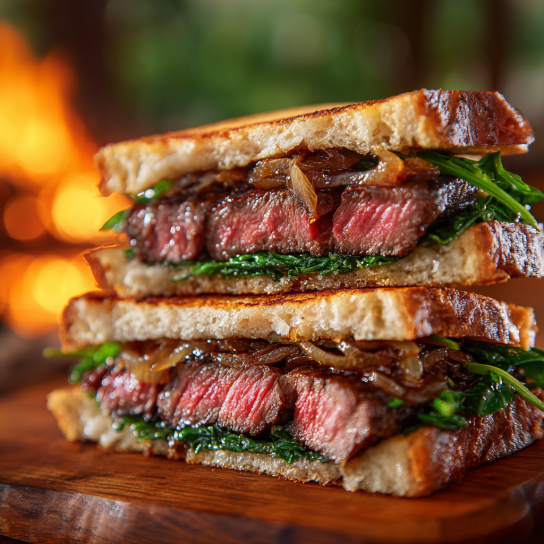 Сендвіч зі стейком ковбой