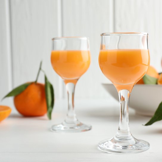 Мандаринове алкогольне желе