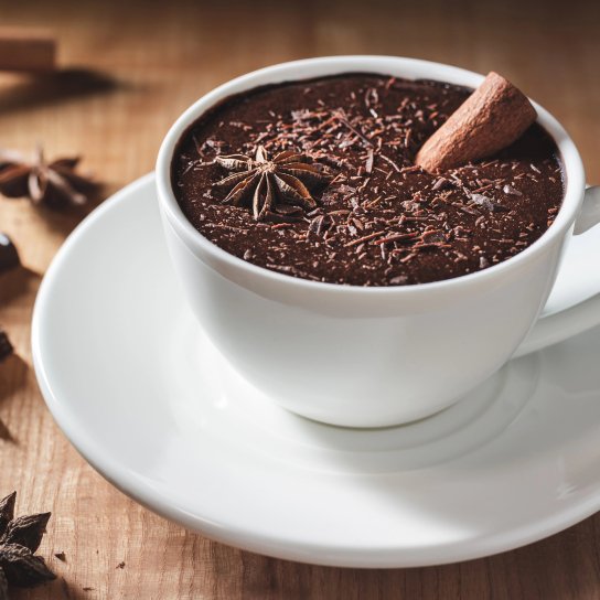 Гарячий шоколад з чаєм