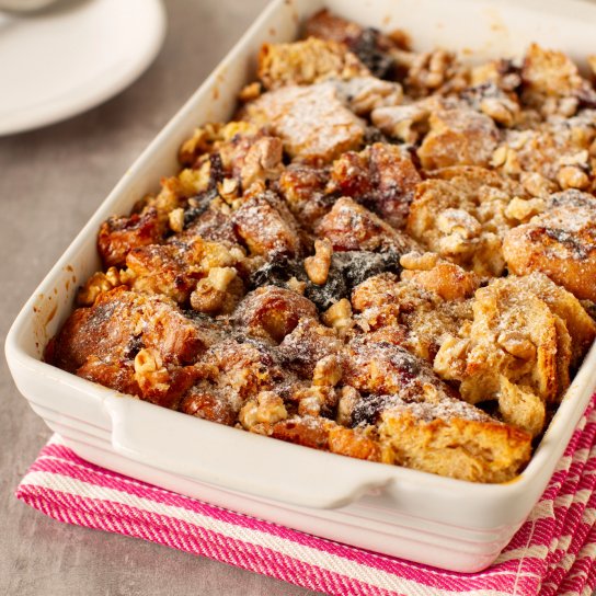 Вишнево-хлібна запіканка