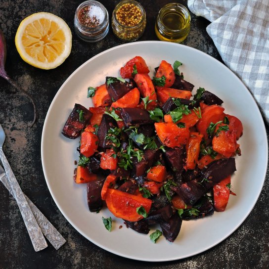 Буряковий салат із високим вмістом клітковини