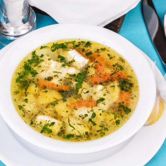 Курячий суп затируха