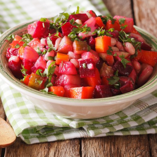 Вінегрет з нутом та бататом