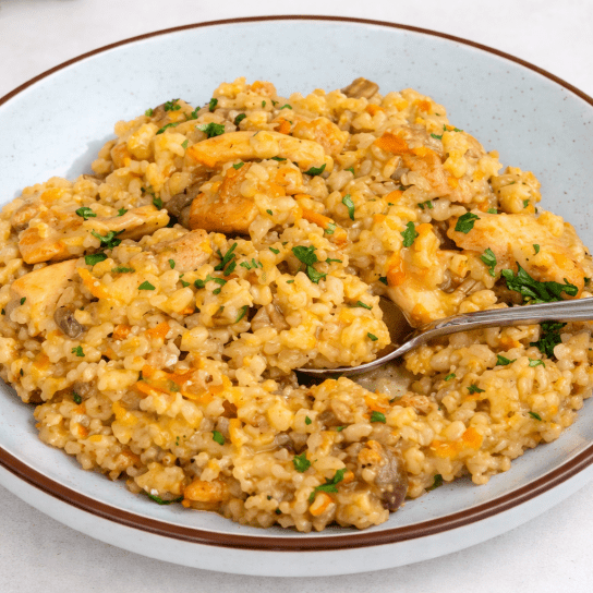 Перлова каша з куркою