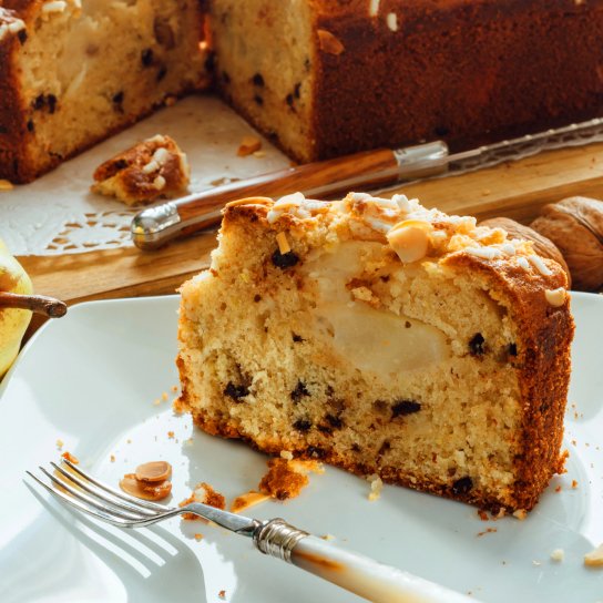 Кекс на кефірі з грушами