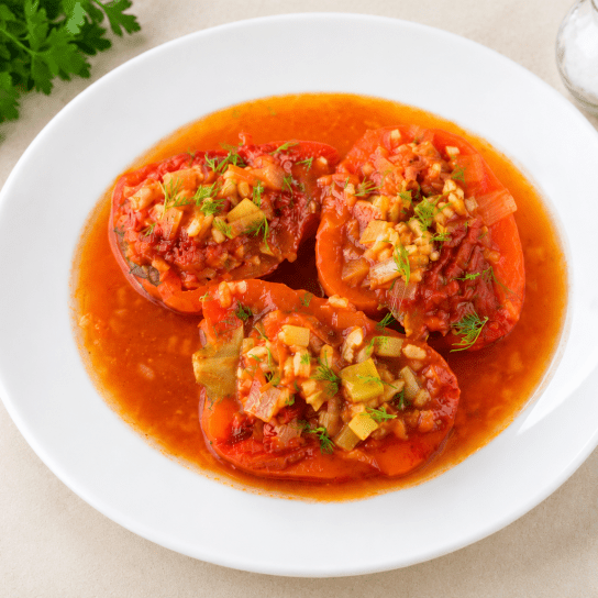 Перець, фарширований кабачками