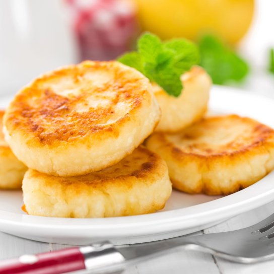 Сырники с яблоками