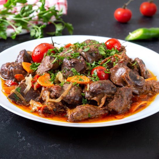 Кучмачі з курячими субпродуктами