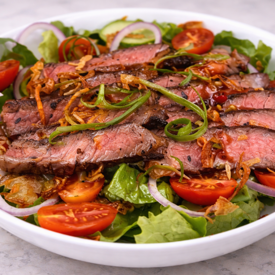 Стейк-салат по-азійськи