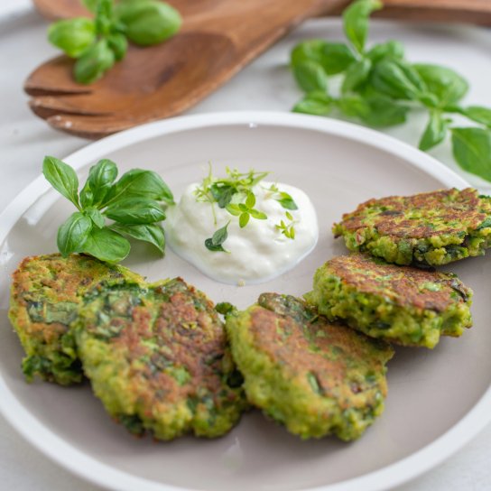 Оладки з горошку