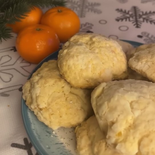 Мандаринове печиво з тріщинами