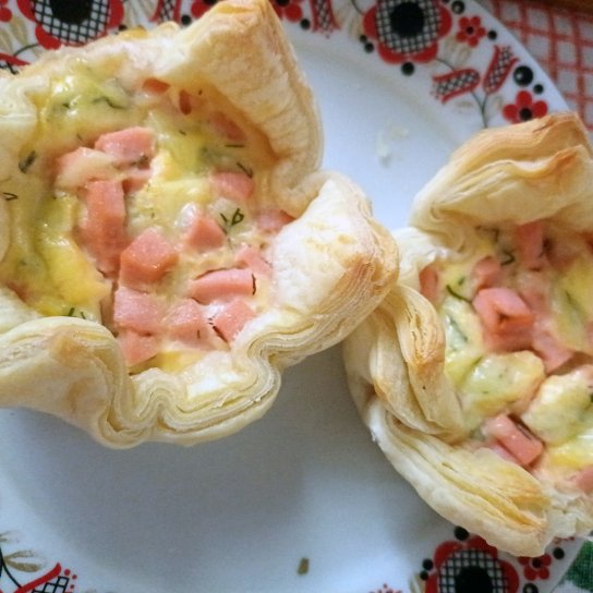 Кошики з листкового тіста