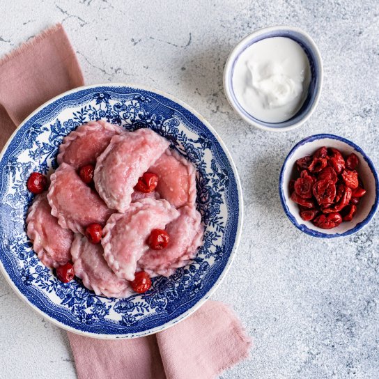 Вареники з вишневого соку