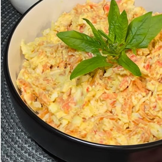 Салат Крабова хвилинка Салат Крабова хвилинка