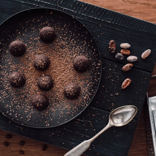 Шоколадні кульки з попкорном