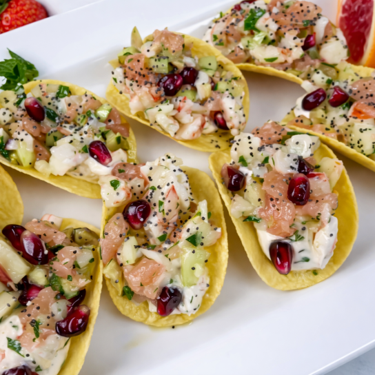 Сирна закуска з креветками