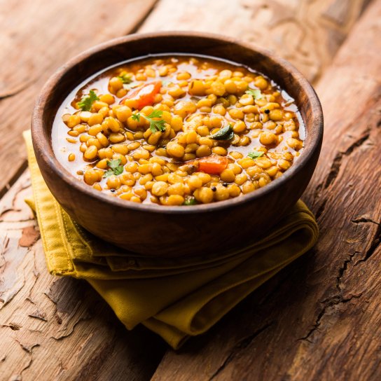 Пісний гороховий суп з перцем
