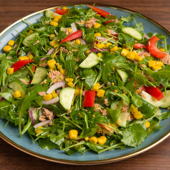 Салат з тунцем та овочами