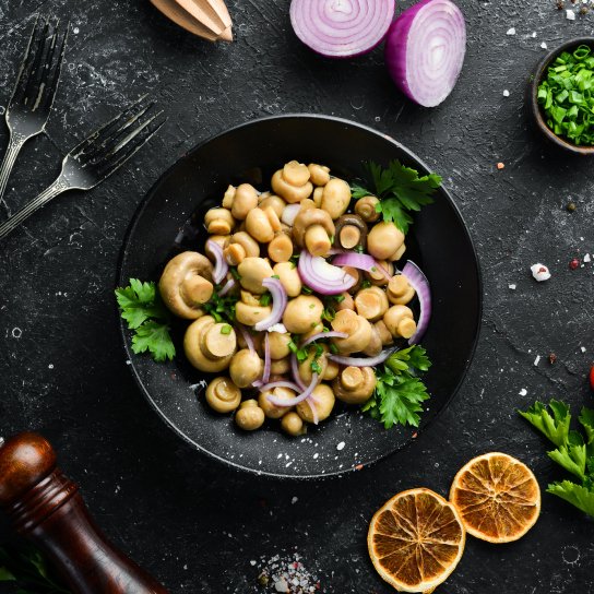 Мариновані печериці з медом